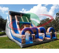 Huge K2 Cliff Hanger Water Slide Inflatable Rock Climb Slide