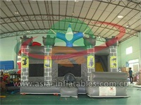 4 In 1 Wizard Inflatable Castle Combo Moonwalk