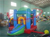 Inflatable Rainbow Jumping Castle Slide for Rentals