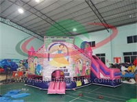 Inflatale Princess Bouncy House with Digital Printing