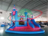 Princess Inflatable Moonwalk And Water Slide Combo