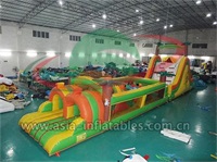 Inflatable Jungle Palm Tree Obstacle Challenge Games