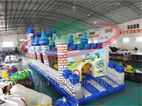 Inflatable Castle Obstacle Course Sports