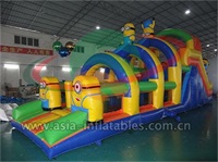 Hot Sale Inflatable Minion Obstacle Course