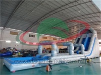 Giant Water Park Inflatable Water Slide With Slip N Slide