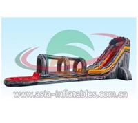 22 Ft Volcano Water Slide With Slip N Slide