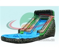 22ft High Camo Water Slide