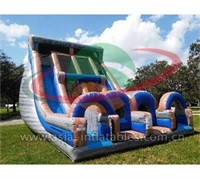 Huge K2 Cliff Hanger Water Slide Inflatable Rock Climb Slide