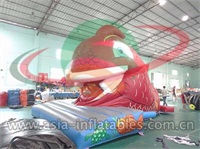 Inflatable Big Red Fish Slide