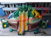 Inflatable Jungle Animal Slide