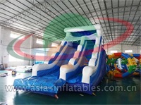 Inflatable Ocean Blue Dry Slide