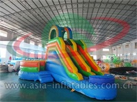 Inflatable Back Load Double Lane Slide