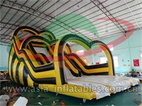 Inflatable Wave Dry Slide