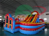 Children Inflatable Slide With Jumping Playground