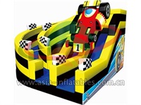 Event Inflatable Multi Lane Car Race Slide