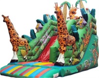 Big Inflatable African Giraffe Slide