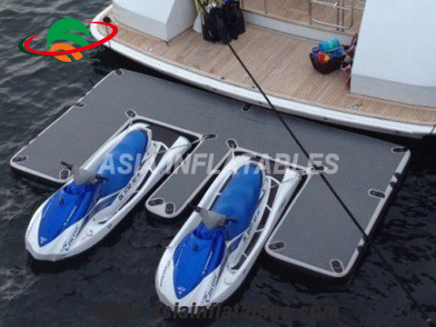 High Quality Floating Platform Yacht Watercraft Dock Inflatable Drop Stitch Air Dock