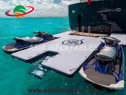 Inflatable Drop Stitch Dock Floating Jetski Seabob Dock Platform