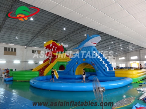Mobile Inflatable Amusement Water Park,  New Design Giant Beach Inflatable Water Park