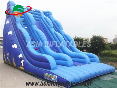 Blue Inflatable Water Slide