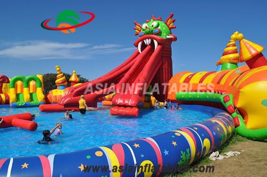 Custom Made Inflatable Monster Water Park for Rental