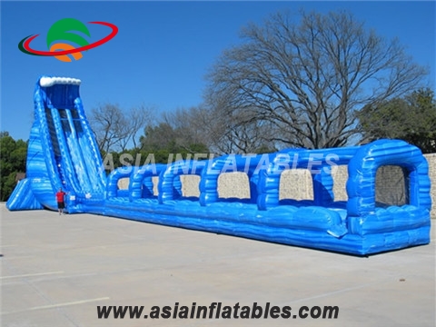 Blue Crush Inflatable Water Slide With Slip n Slide