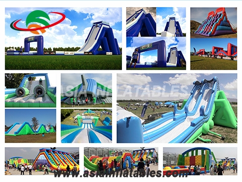 Crazy Team Work Sport Games Giant Inflatable Obstacle Course, Inflatable 5K Obstacle Run Race