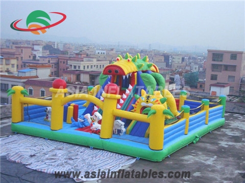 New Inflatable Happy Pig Amusement Park Kids Fun City Inflatable Playground