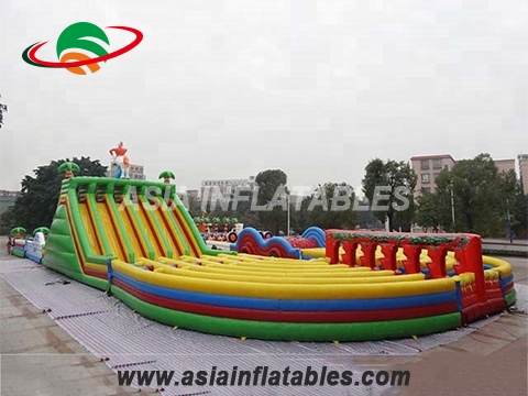 Interactive Challenge U Shape Inflatable Obstacle Challenge Games