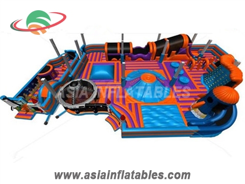 Inflatable Indoor Entertainment Semi Elliptic Theme Park