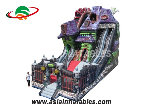 Inflatable Spooky Mansion Slide