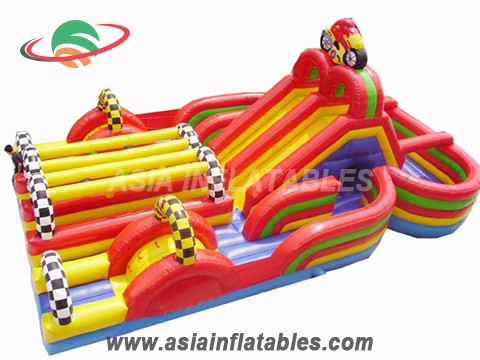 Inflatable Car Slide with Obstacle Course/Inflatable Car Fun City