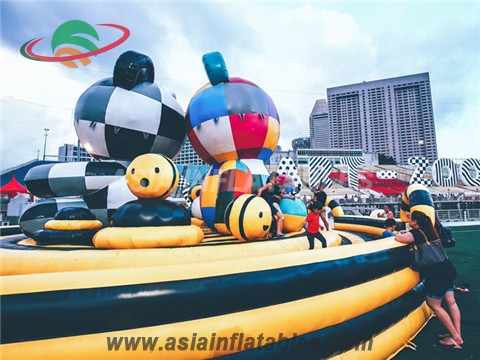 Double Giant Pandas Inflatable Funland