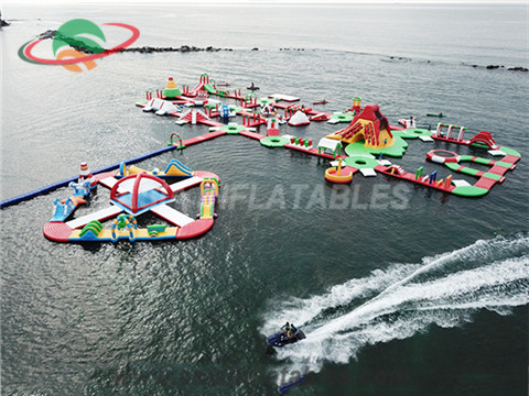 Giant 250 People Inflatable Water Park for Beach Resort