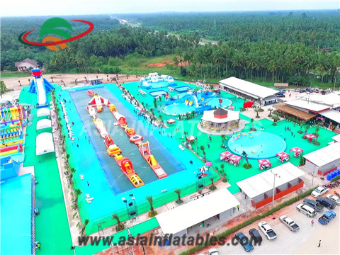 New Design Inflatable Water Parks Aqua Run Challenge