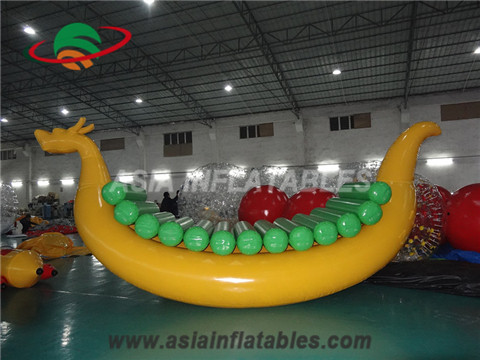 Custom Big Inflatable Dragon Boat for Aqua Floating Water Parks