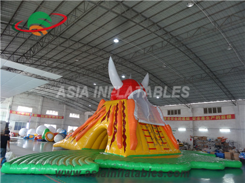 Giant Inflatable Slide at Water Park